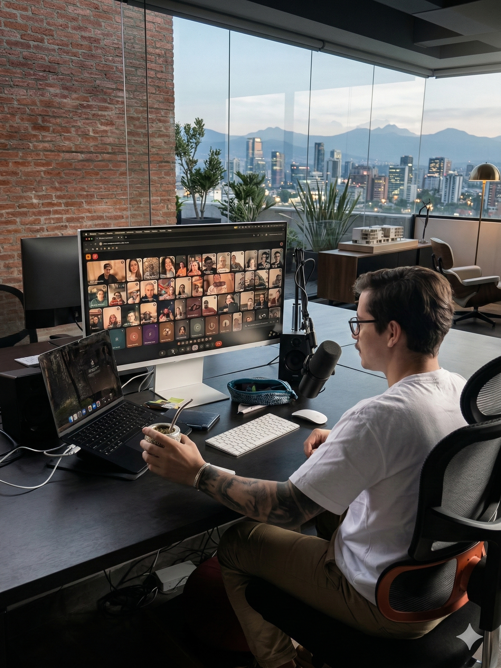 Nicolás Fernández Miranda en clase